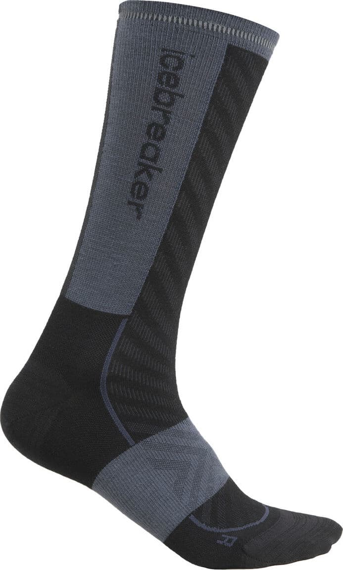 Icebreaker Icebreaker Women Merino Run+ Ultralight Crew Black/Graphite