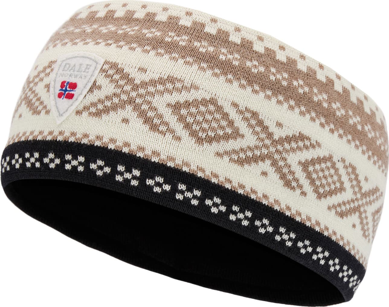 Dale of Norway Dale of Norway Dystingen Headband Offwhite/Black/Mountainstone