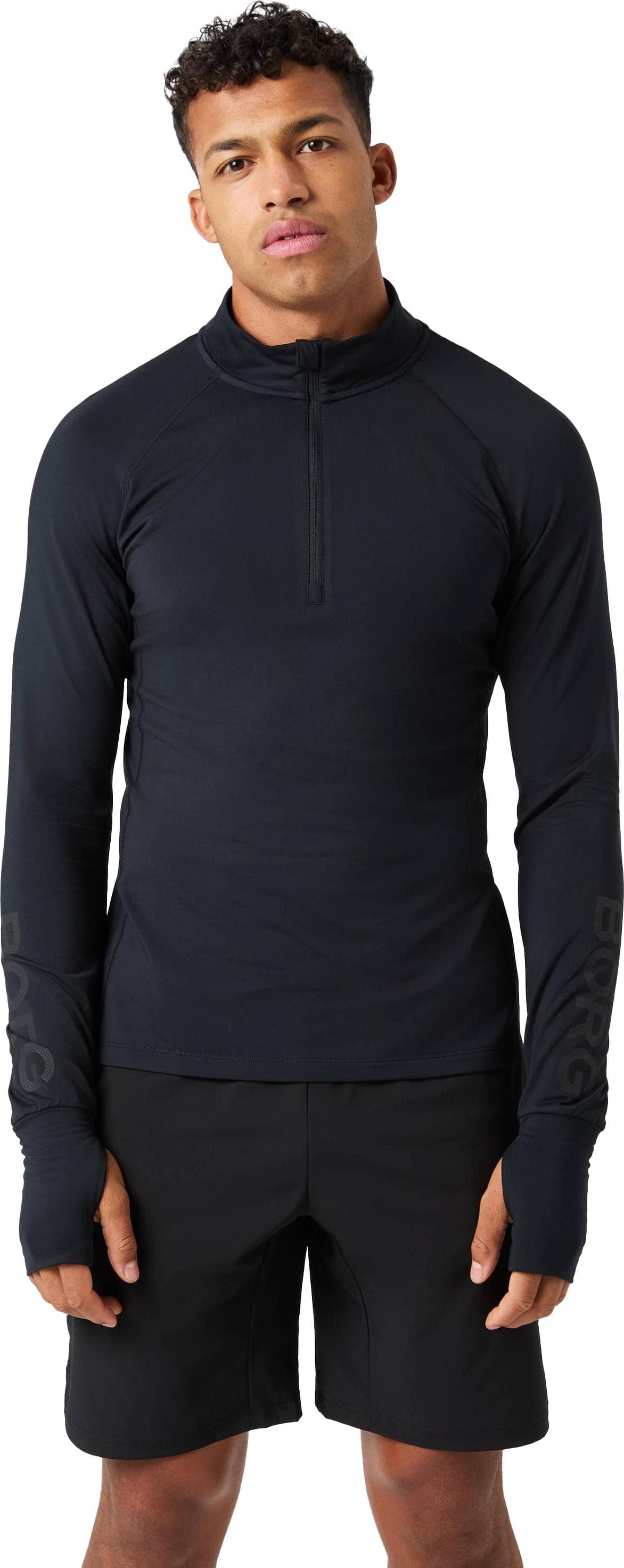 Björn Borg Björn Borg Men's Borg Midlayer Half Zip Black Beauty