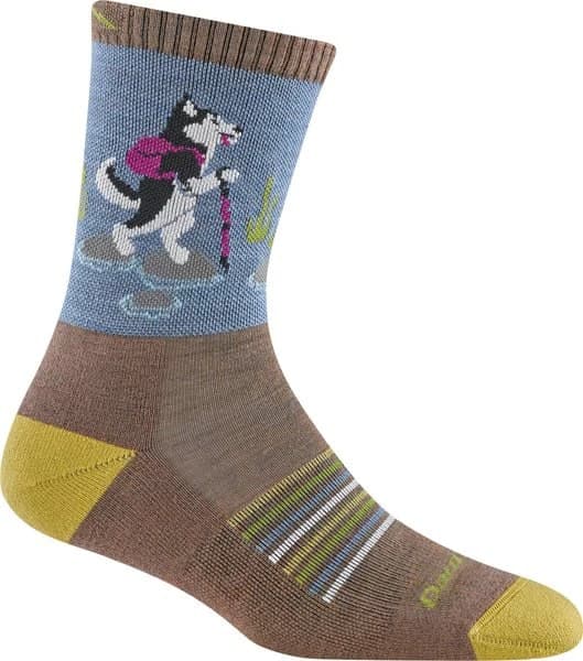 Darn Tough Darn Tough Women's Critter Club Micro Crew Lightweight with Cushion Bark
