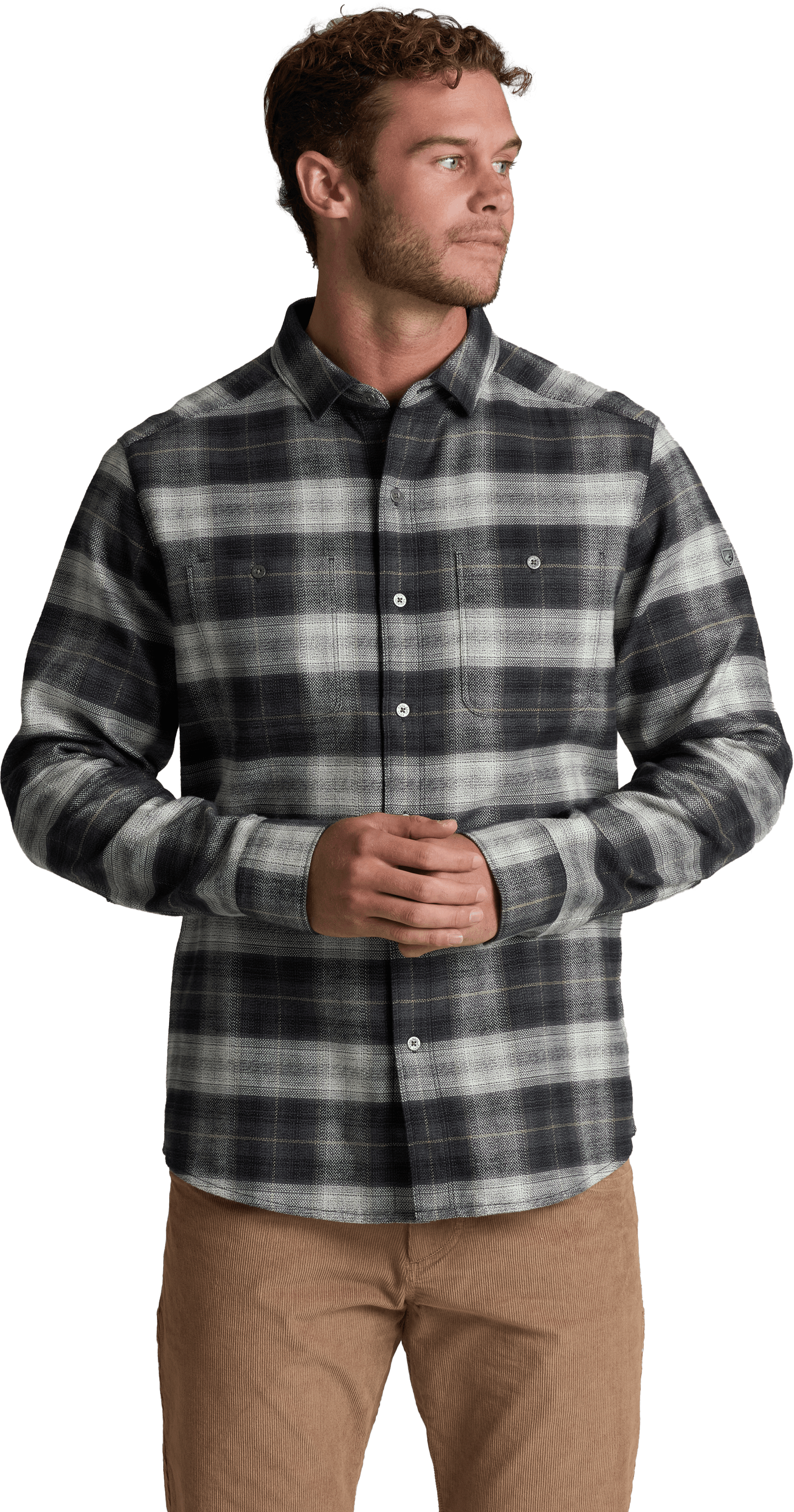 Kühl Kühl Men's Law Flannel Longsleeve Shirt Black Olive