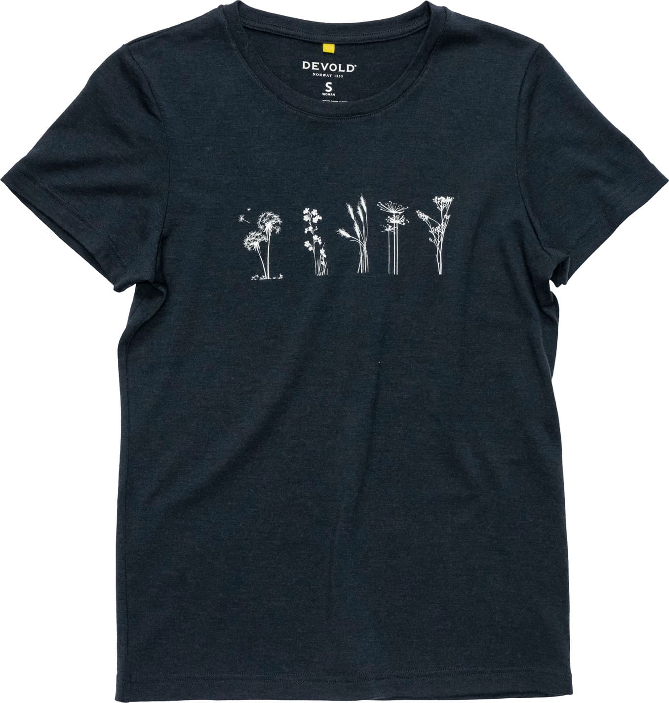 Devold of Norway Devold Women's Classic Flowers Tee Ink
