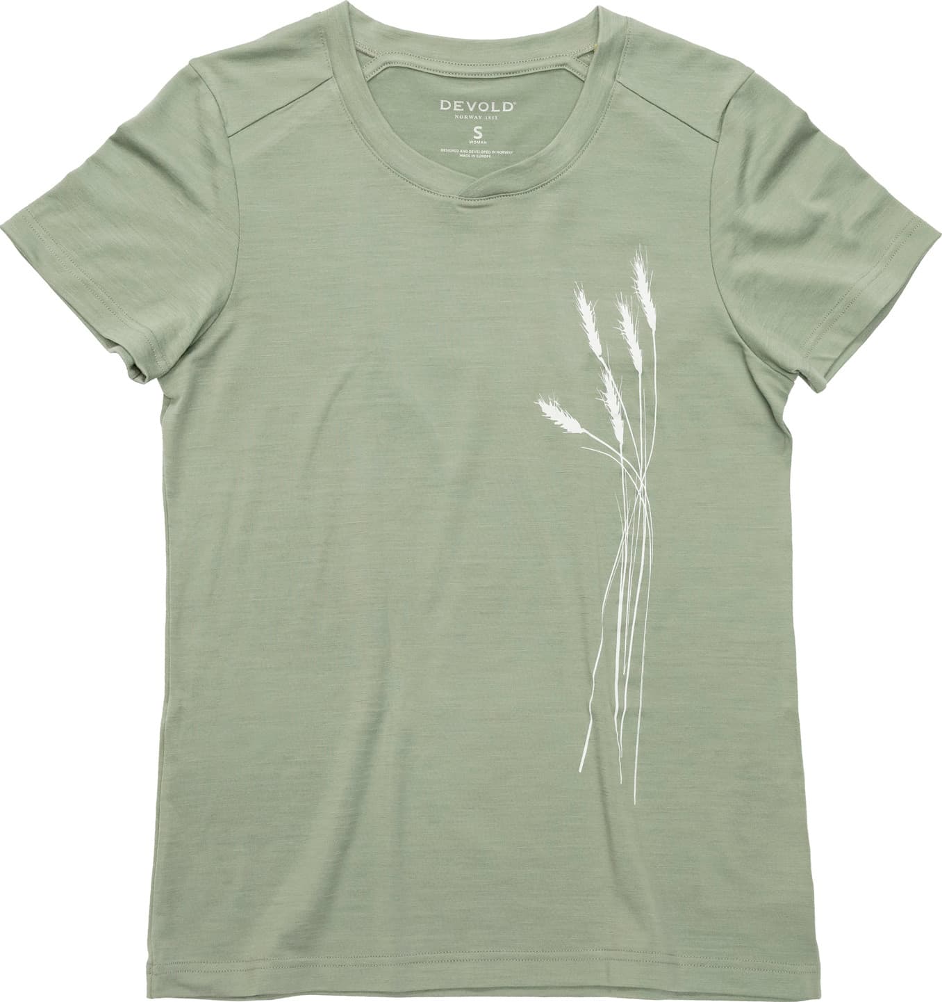 Devold of Norway Devold Women's Premium "Oats" Tee Fog