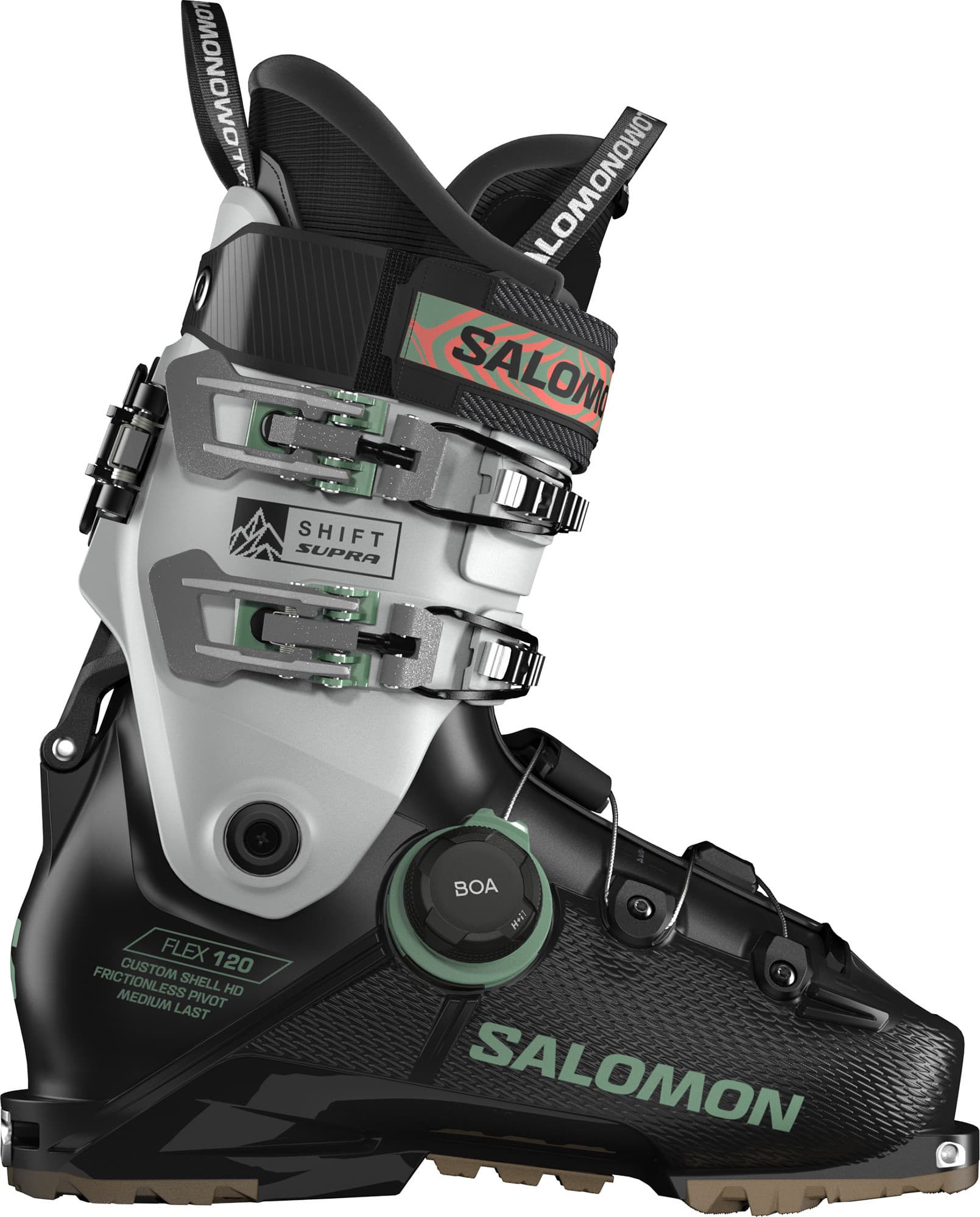Salomon Salomon Men's Shift Supra BOA 120 GripWalk Black / Cool Gray 5 / Shale Green