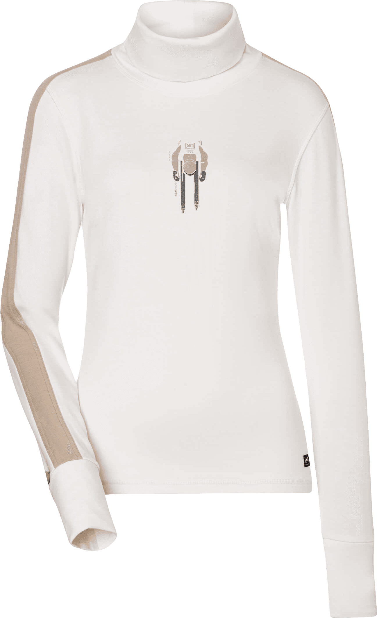 Super.Natural super.natural Women´s Racing Team Roll Neck Fresh White/w. Pepper/various