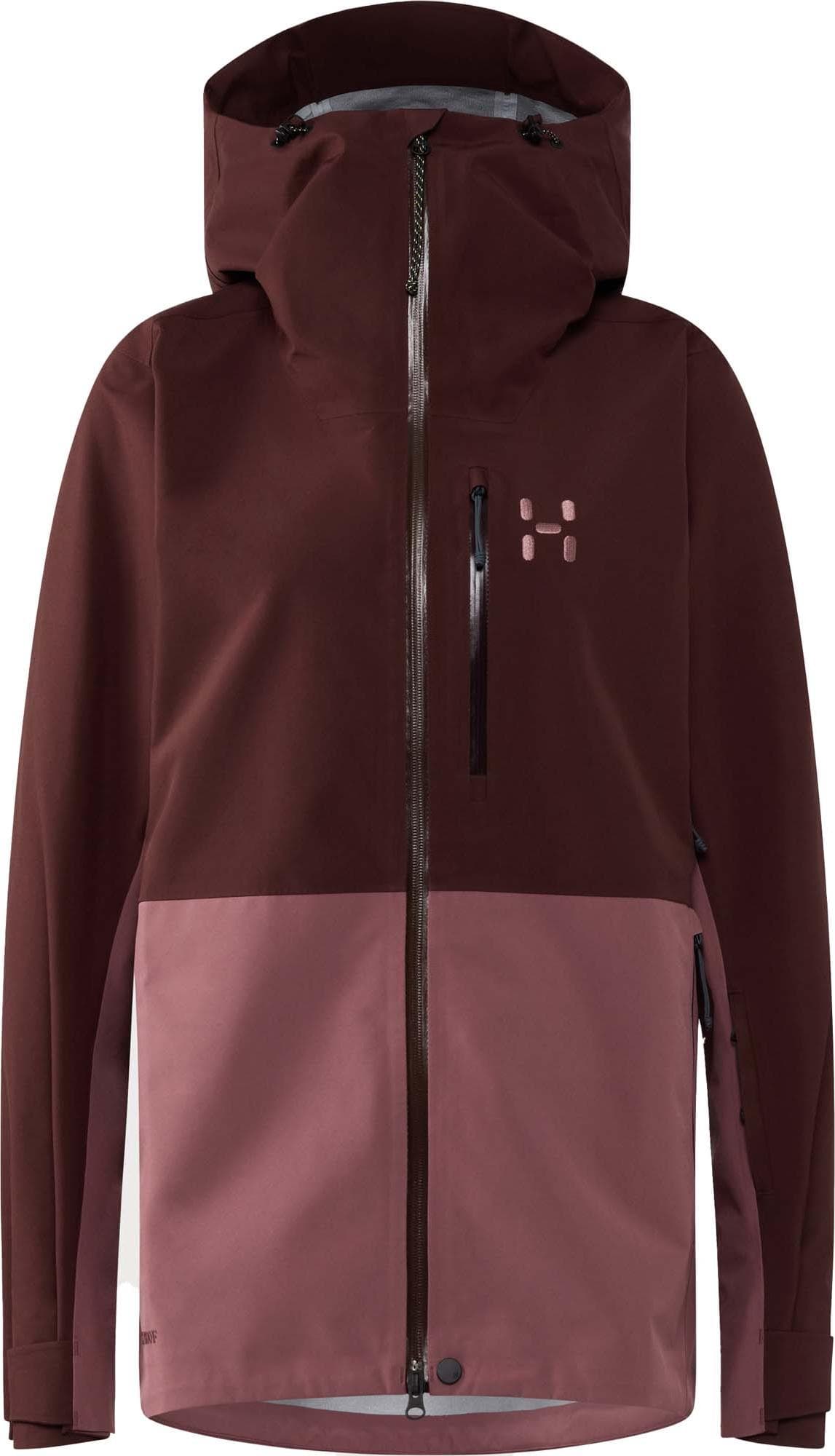 Haglöfs Haglöfs Women's Alper Proof Jacket Maroon Trail / Misty Mauve