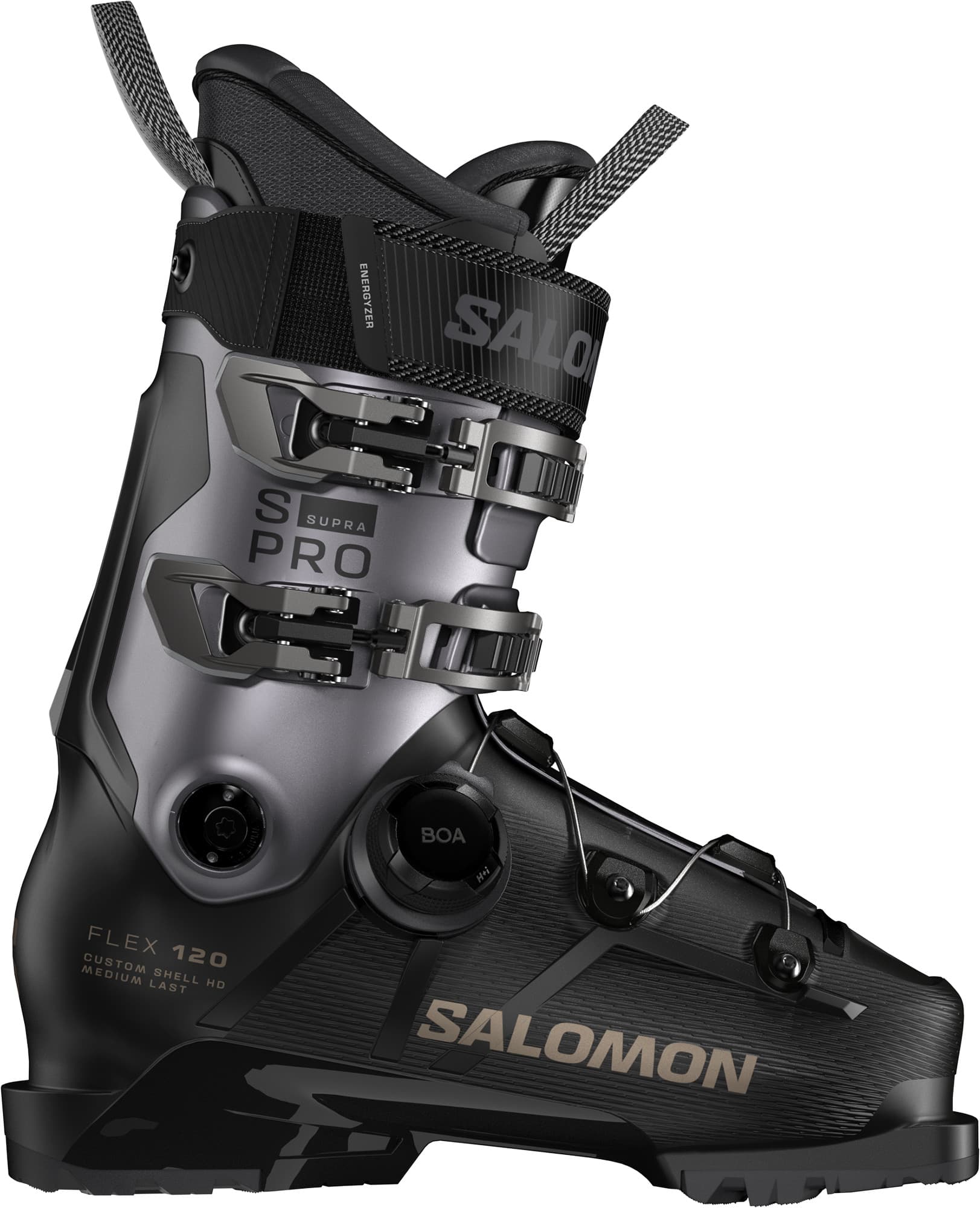 Salomon Salomon Men's S/Pro Supra Boa 120 Black/Hematite Met./Titanium Met. Pd