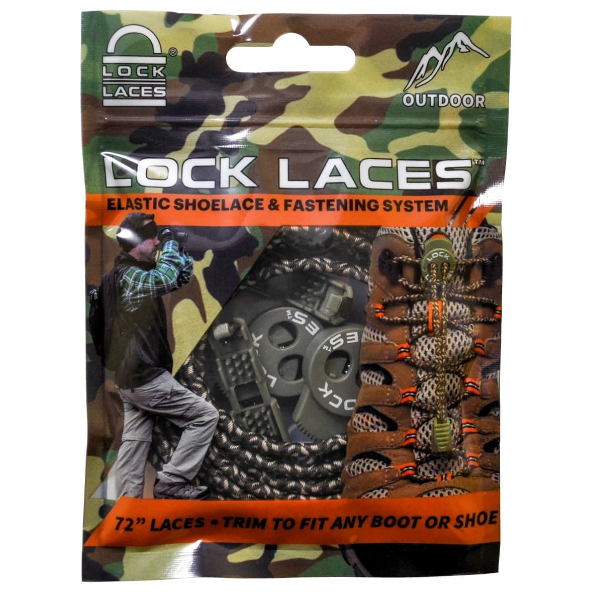 Lock Laces Lock Laces 72" Shoelaces Camo