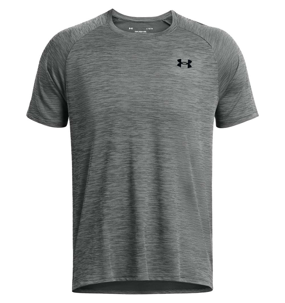 Under Armour Under Armour Men's UA Tech Textured Short Sleeve Castlerock/Black